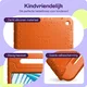 HappyCase Lenovo Tab M10 Gen 3 10.1 Kinder Tablethoes Handvat Oranje afbeelding 4