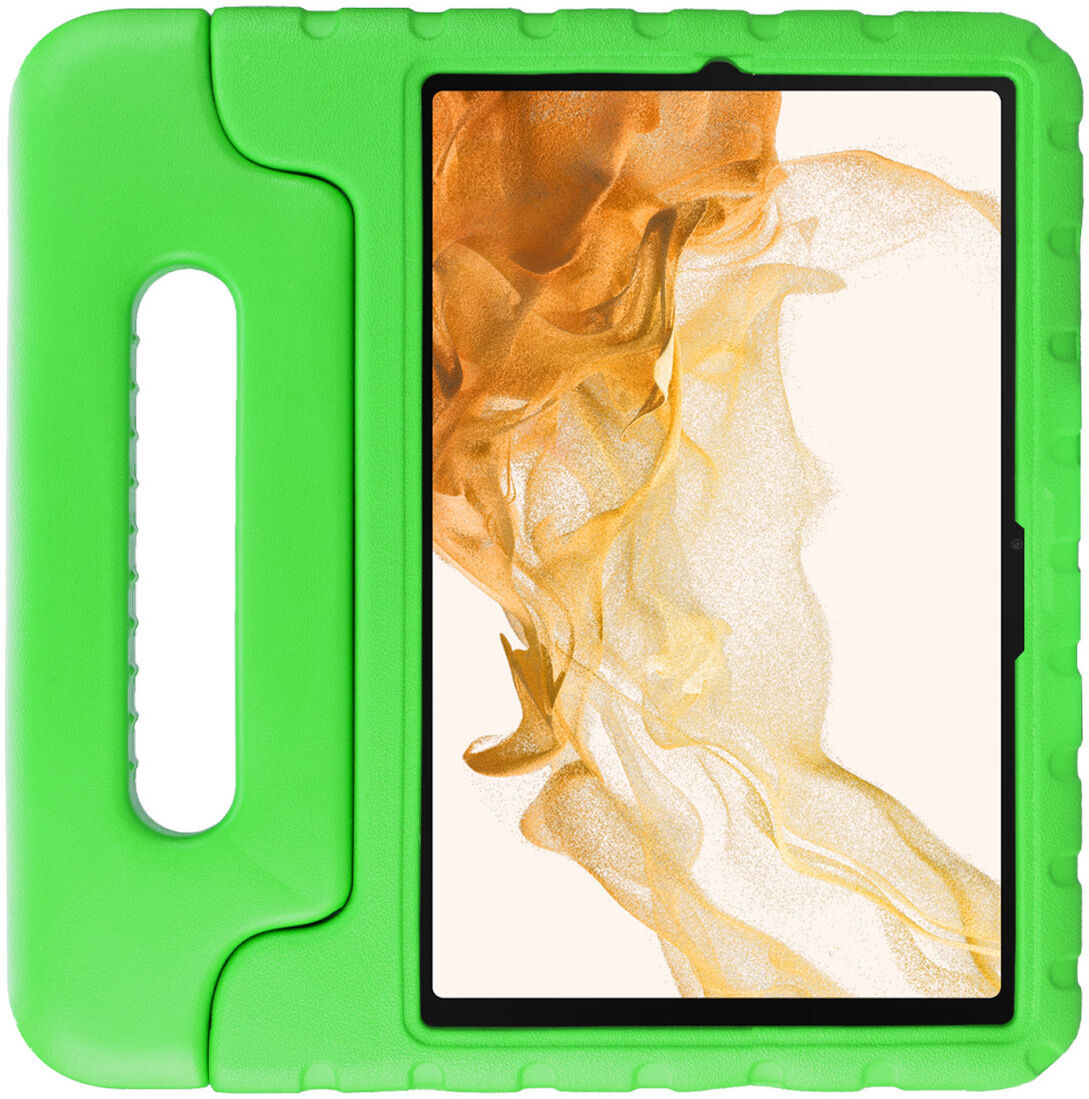 HappyCase Samsung Tab S7/S8 Kinder Tablethoes met Handvat Groen afbeelding 2