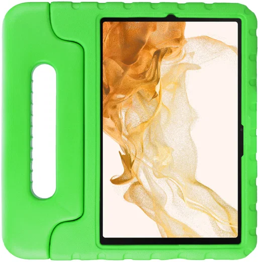 HappyCase Samsung Tab S7/S8 Kinder Tablethoes met Handvat Groen afbeelding 2