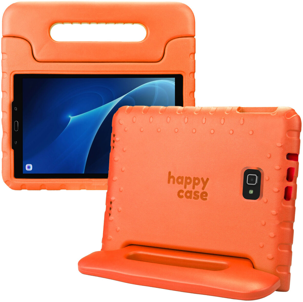 HappyCase Samsung Tab A 10.1 2016 Kinder Tablethoes met Handvat Oranje afbeelding 1