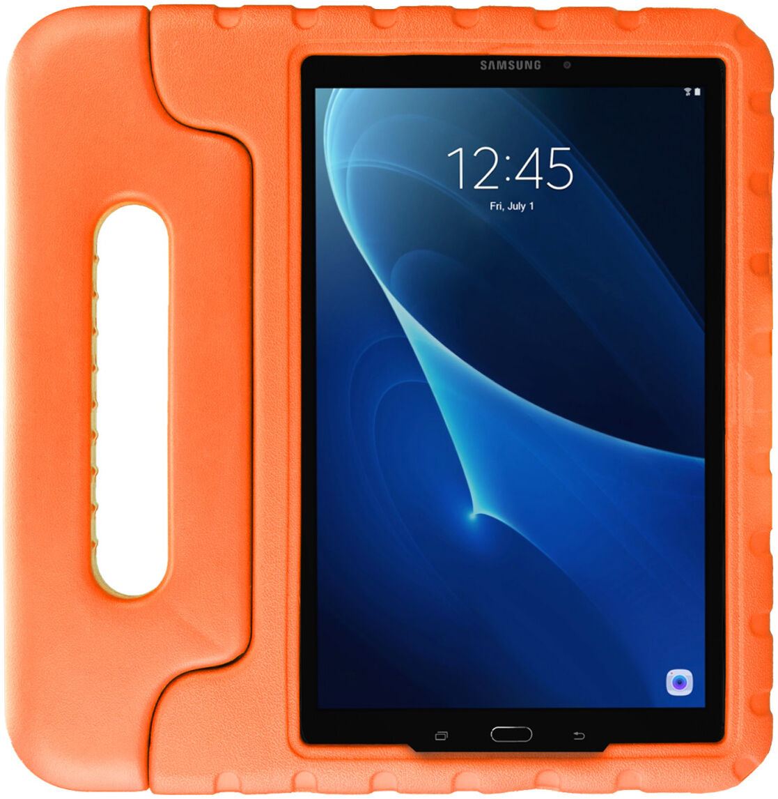 HappyCase Samsung Tab A 10.1 2016 Kinder Tablethoes met Handvat Oranje afbeelding 2