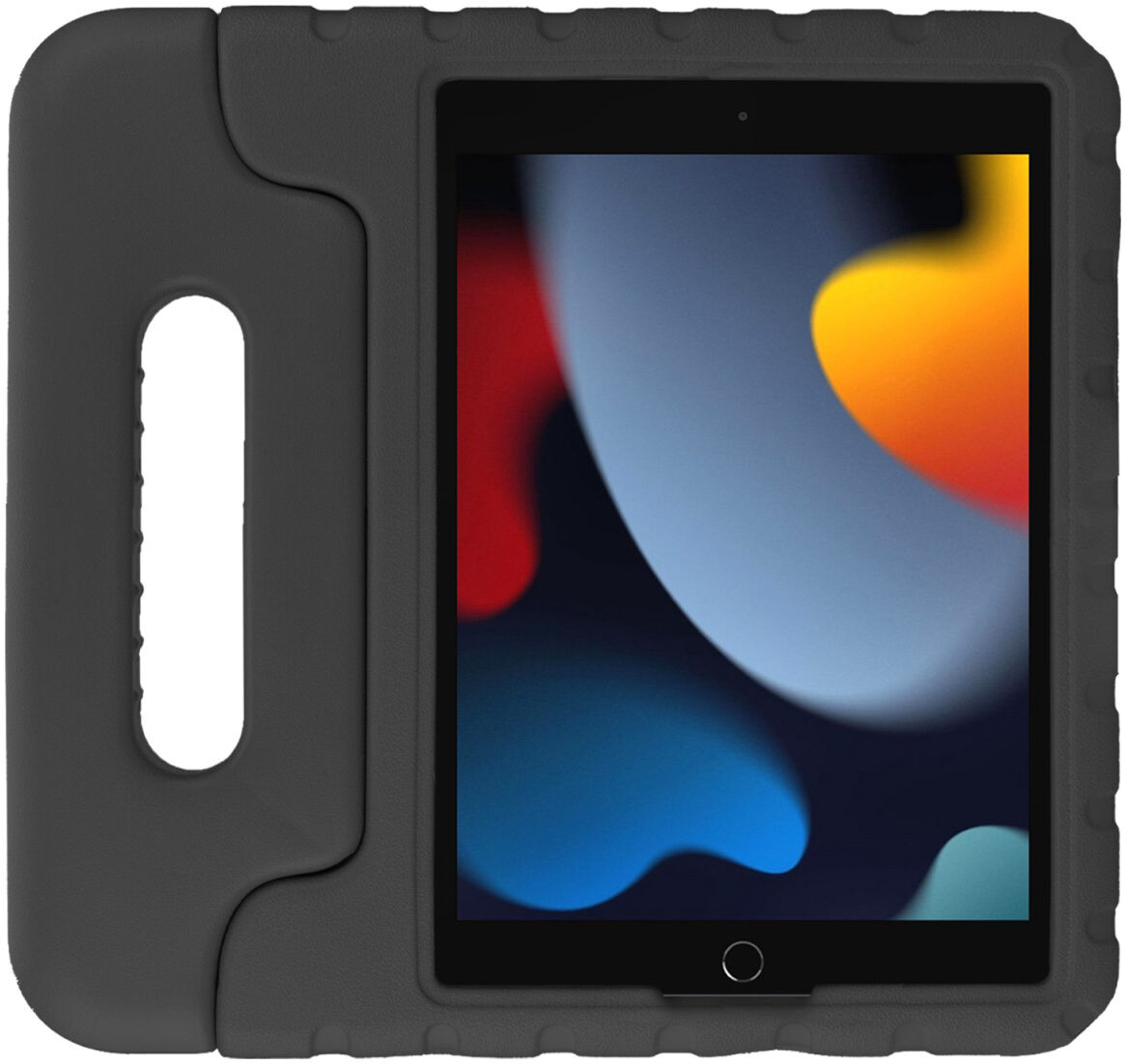 HappyCase iPad 10.2 2019/2020/2021 Kinder Tablethoes Handvat Zwart afbeelding 2