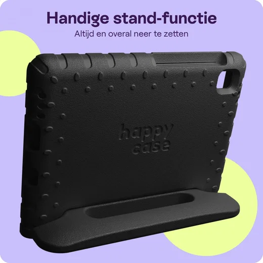 HappyCase iPad 10.2 2019/2020/2021 Kinder Tablethoes Handvat Zwart afbeelding 6