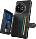OnePlus 11 3 in 1 Back Cover Portemonnee Hoesje Zwart afbeelding 3