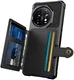 OnePlus 11 3 in 1 Back Cover Portemonnee Hoesje Zwart afbeelding 2