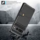 Google Pixel 7 Pro 3 in 1 Back Cover Portemonnee Hoesje Zwart afbeelding 8
