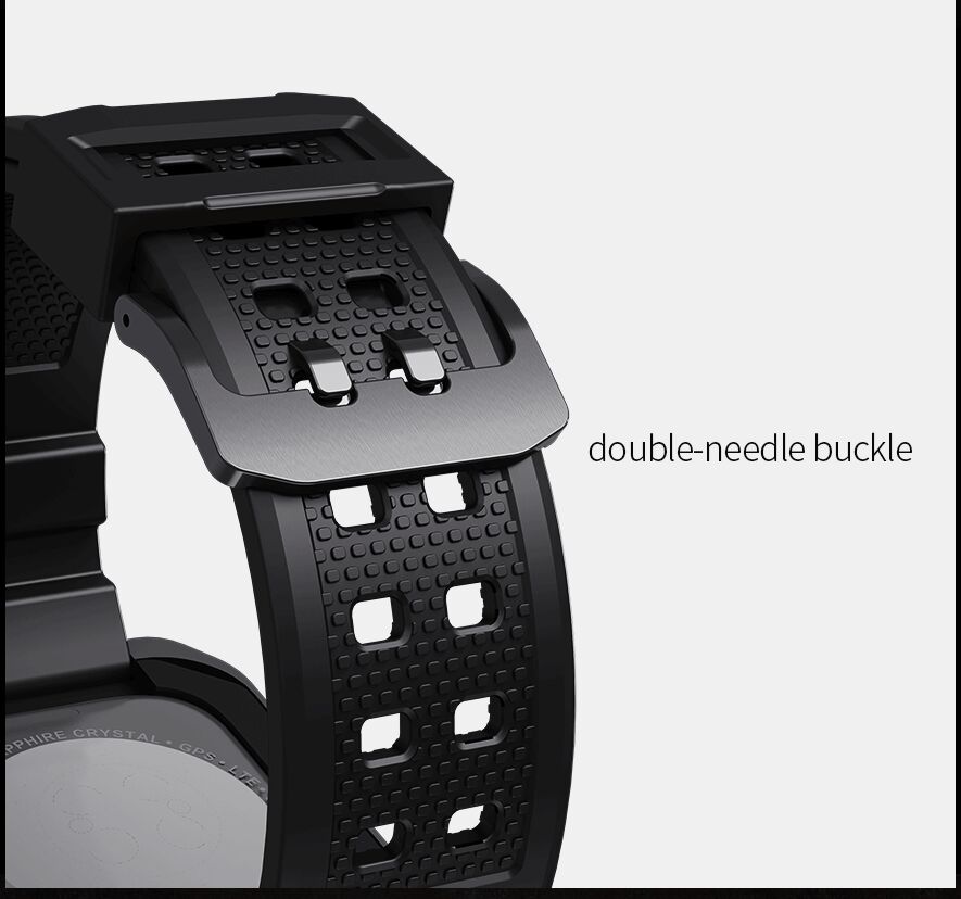 Nillkin DynaGuard - Apple Watch 4/5/6 44MM Hoesje en Bandje - Zwart afbeelding 9