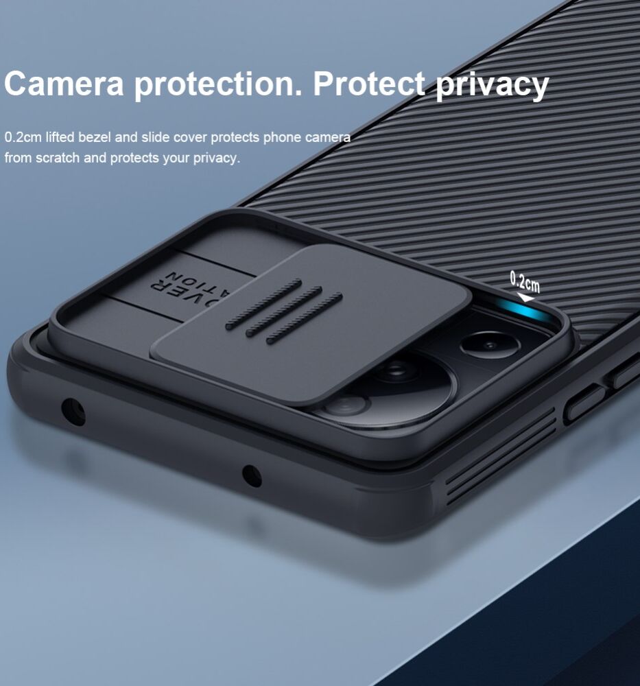 Nillkin CamShield Xiaomi 13 Lite Hoesje met Camera Slider Zwart afbeelding 5