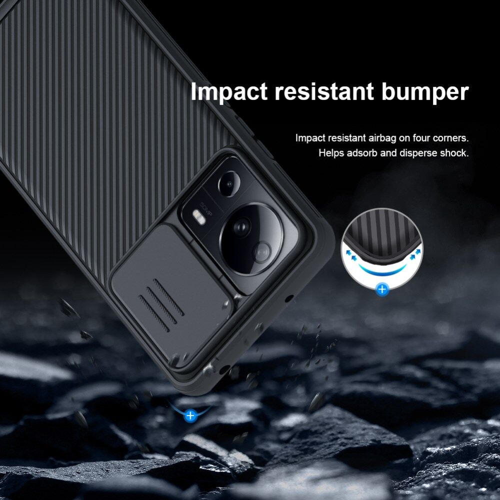 Nillkin CamShield Xiaomi 13 Lite Hoesje met Camera Slider Zwart afbeelding 9
