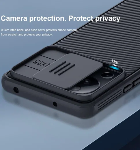 Nillkin CamShield Xiaomi 13 Lite Hoesje met Camera Slider Blauw afbeelding 5