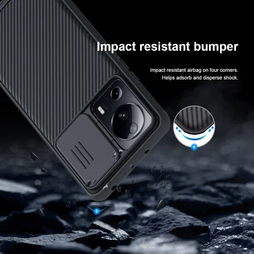 Nillkin CamShield Xiaomi 13 Lite Hoesje met Camera Slider Blauw afbeelding 9