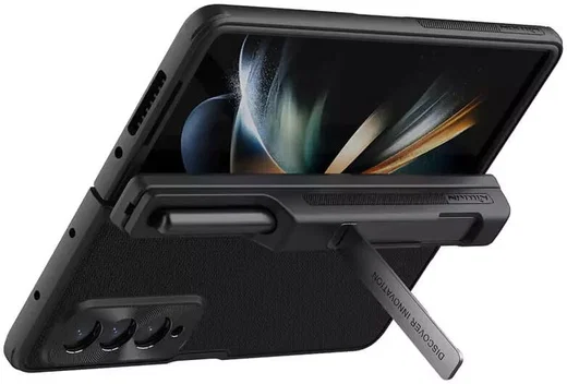 Nillkin Super Frosted Shield Samsung Z Fold 4 Hoesje Pen Edition Zwart afbeelding 2
