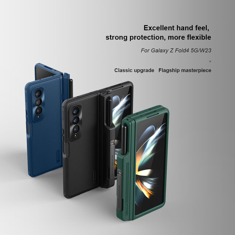 Nillkin Super Frosted Shield Samsung Z Fold 4 Hoesje Pen Edition Zwart afbeelding 7