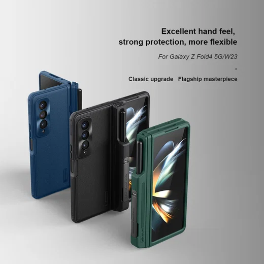 Nillkin Super Frosted Shield Samsung Z Fold 4 Hoesje Pen Edition Zwart afbeelding 7