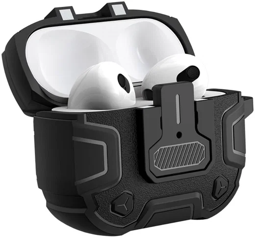 Nillkin Bounce Pro Apple AirPods 3 Hoesje Schokbestendig Zwart afbeelding 1