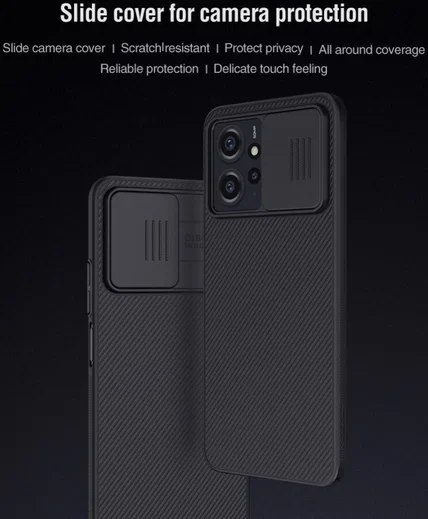 Nillkin CamShield Xiaomi Redmi Note 12 4G Hoesje Camera Slider Zwart afbeelding 2