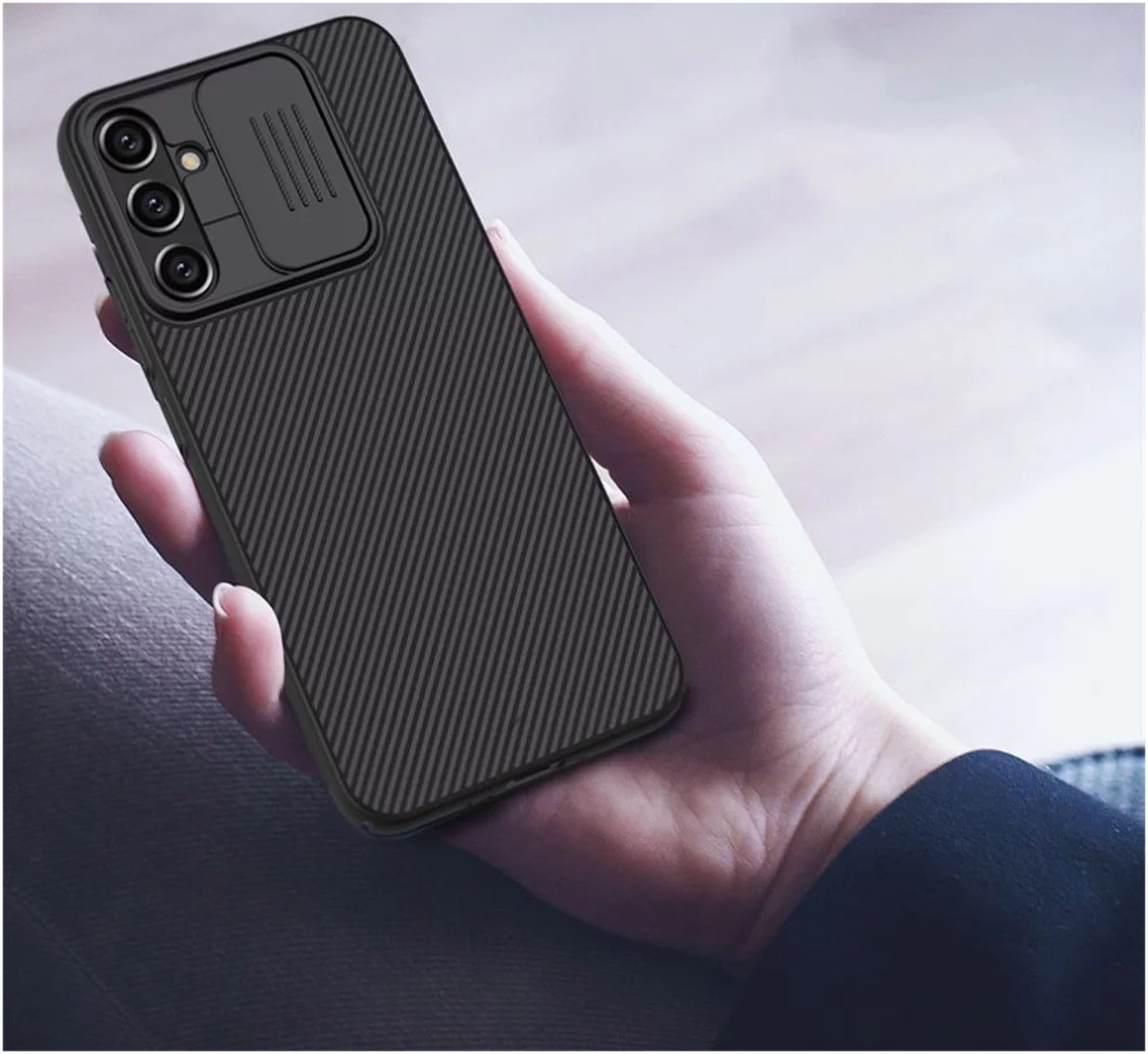 Nillkin CamShield Samsung Galaxy A34 Hoesje met Camera Slider Zwart afbeelding 6