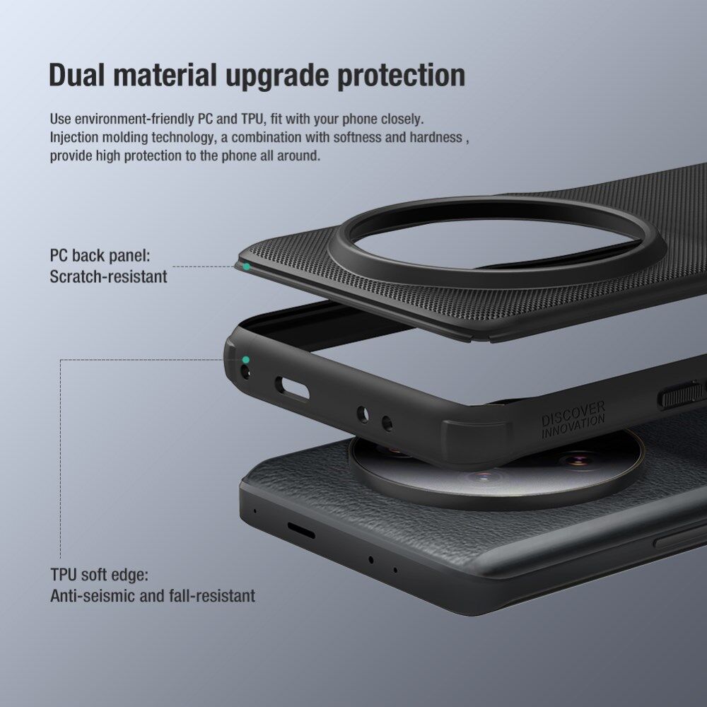 Nillkin Super Frosted Shield Xiaomi 13 Ultra Hoesje Back Cover Zwart afbeelding 5