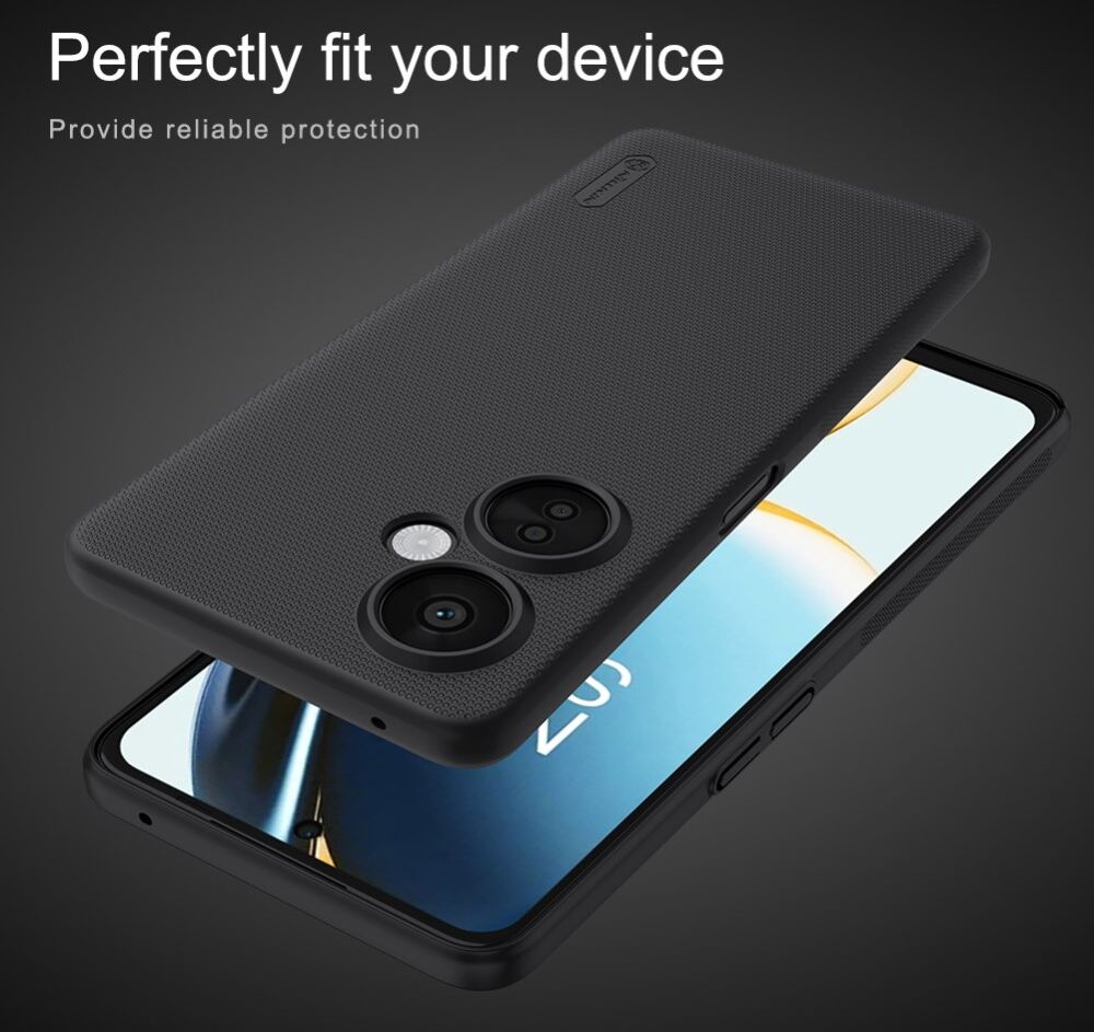 Nillkin Super Frosted Shield OnePlus Nord CE 3 Lite Hoesje Zwart afbeelding 3