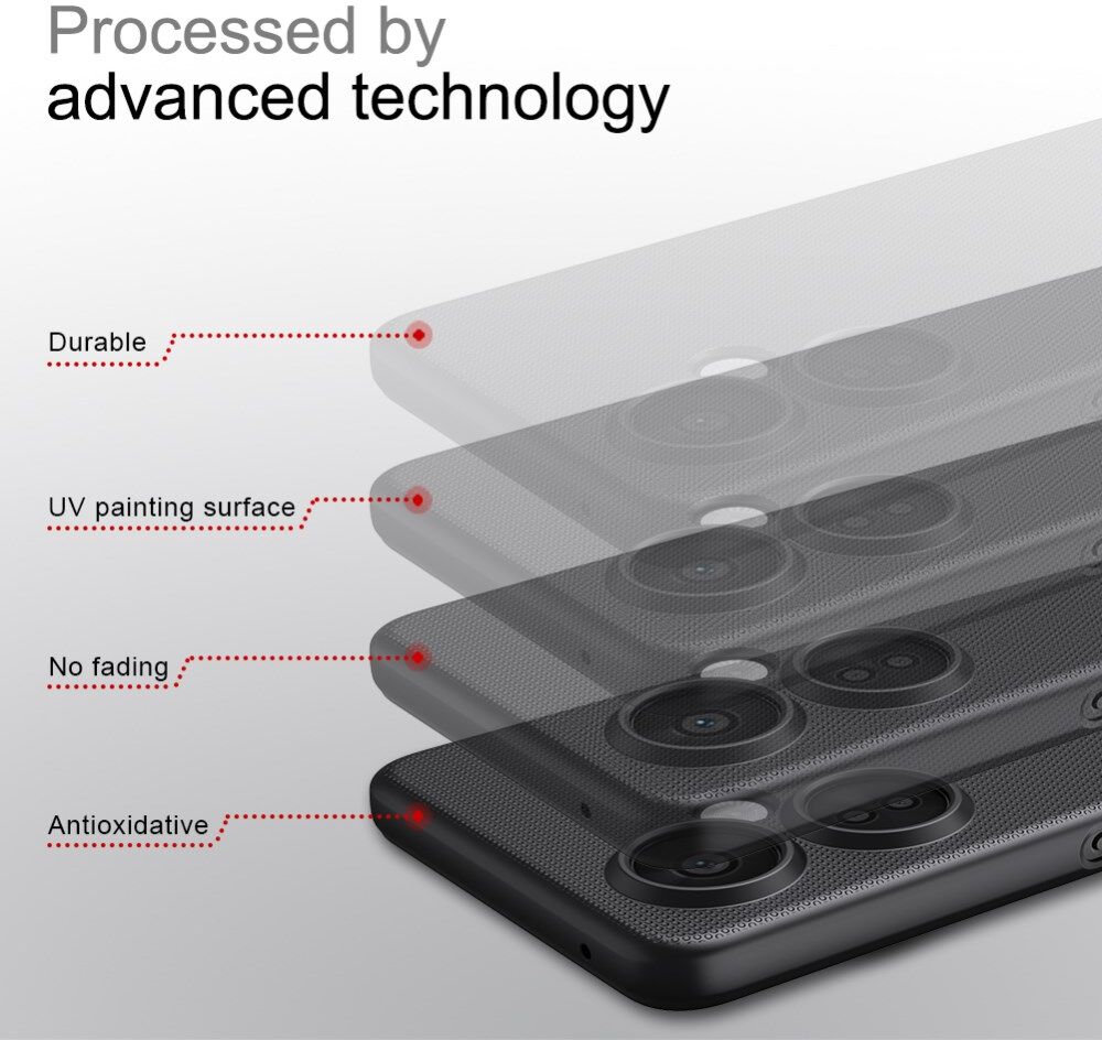 Nillkin Super Frosted Shield OnePlus Nord CE 3 Lite Hoesje Zwart afbeelding 4