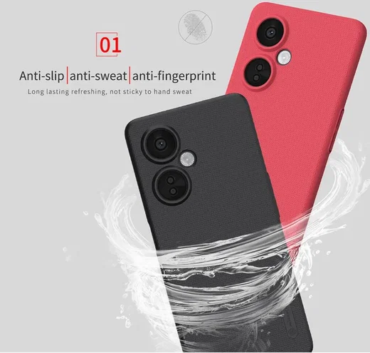 Nillkin Super Frosted Shield OnePlus Nord CE 3 Lite Hoesje Zwart afbeelding 6
