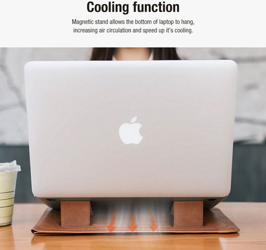 Nillkin 3-in-1 Sleeve Voor Laptop / Tablet hoes tot 14 Inch Zwart afbeelding 8