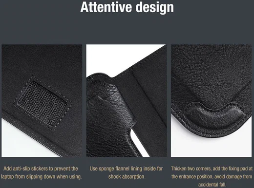 Nillkin 3-in-1 Sleeve Voor Laptop / Tablet hoes tot 16 Inch Bruin afbeelding 11
