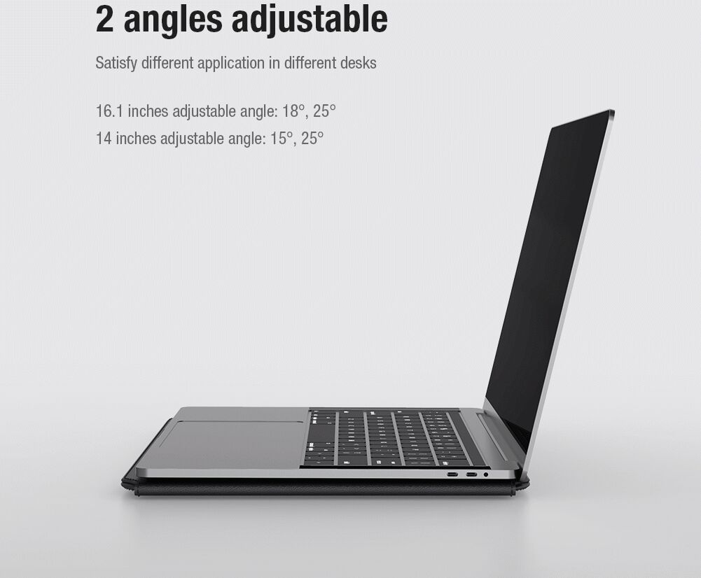 Nillkin 3-in-1 Sleeve Voor Laptop / Tablet hoes tot 16 Inch Bruin afbeelding 8