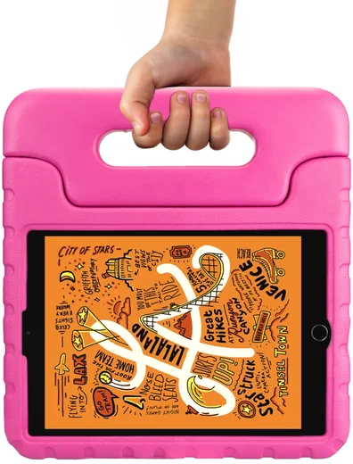 HappyCase Apple iPad Mini 1/2/3/4/5 Kinder Tablethoes Handvat Roze afbeelding 8