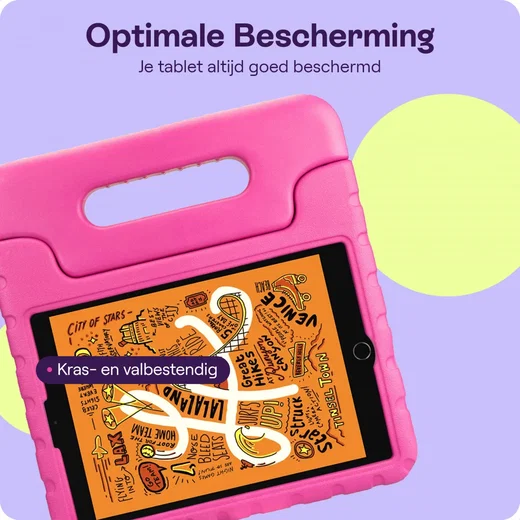 HappyCase Apple iPad Mini 1/2/3/4/5 Kinder Tablethoes Handvat Roze afbeelding 6