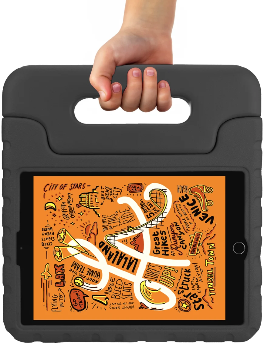 HappyCase Apple iPad Mini 1/2/3/4/5 Kinder Tablethoes Handvat Zwart afbeelding 8