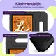 HappyCase Apple iPad Mini 1/2/3/4/5 Kinder Tablethoes Handvat Zwart afbeelding 4
