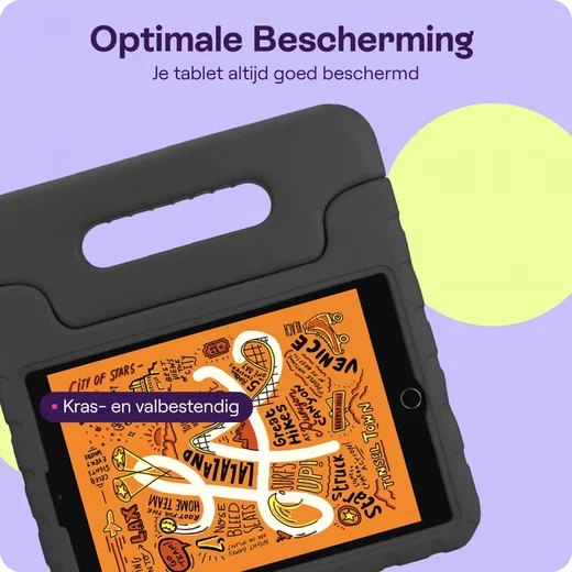 HappyCase Apple iPad Mini 1/2/3/4/5 Kinder Tablethoes Handvat Zwart afbeelding 6