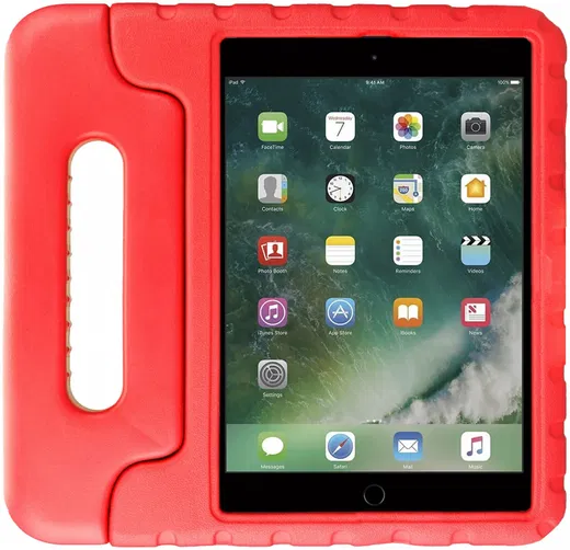 HappyCase iPad 9.7 2017/2018/Air/Air 2 Kinder Tablethoes Rood afbeelding 2