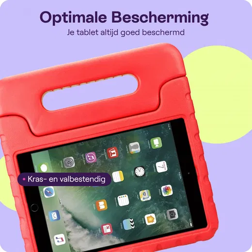 HappyCase iPad 9.7 2017/2018/Air/Air 2 Kinder Tablethoes Rood afbeelding 6