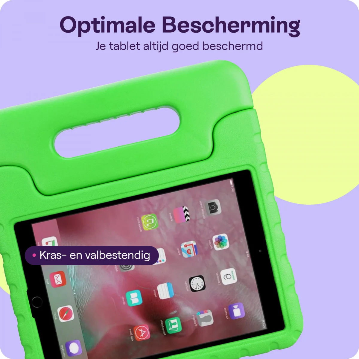 HappyCase iPad 9.7 2017/2018/Air/Air 2 Kinder Tablethoes Groen afbeelding 6