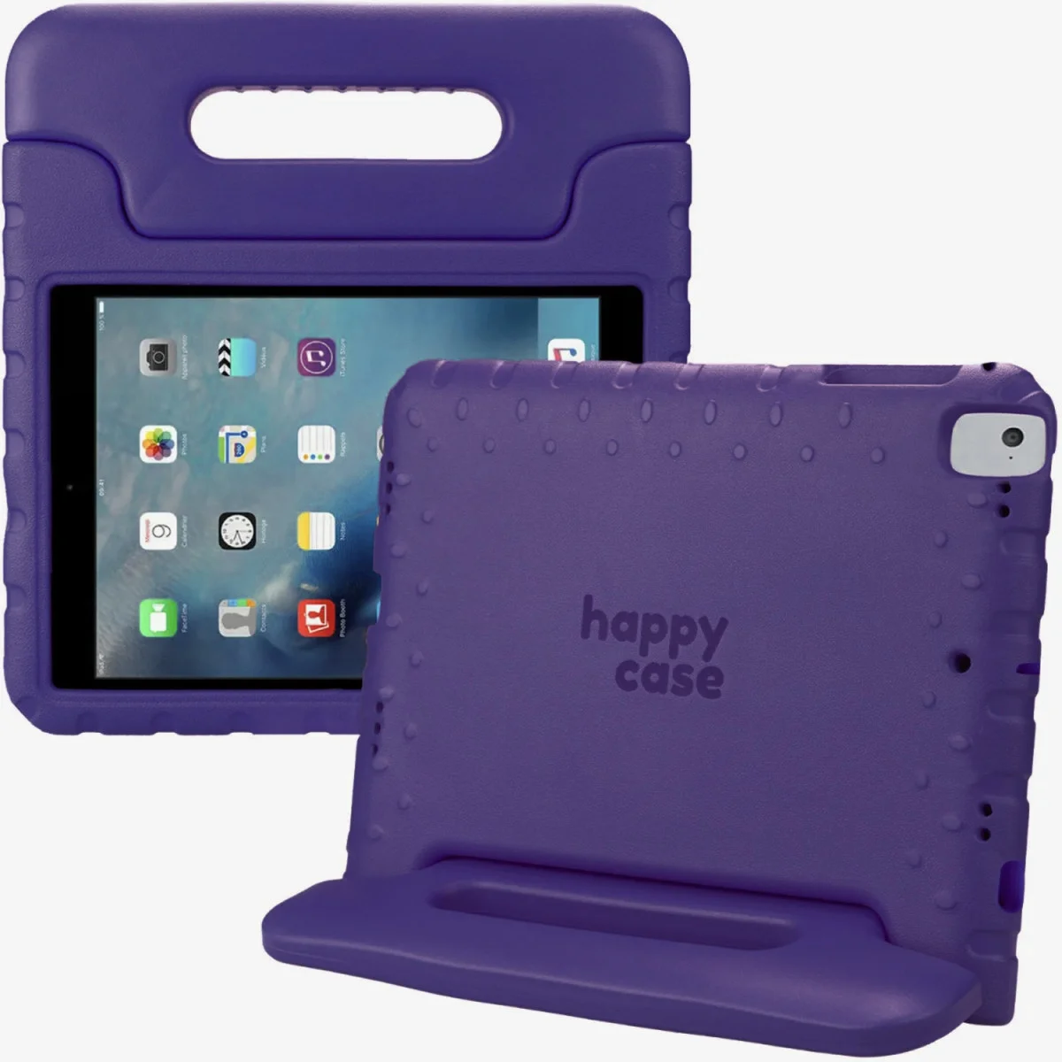 HappyCase iPad 9.7 2017/2018/Air/Air 2 Kinder Tablethoes Paars afbeelding 1