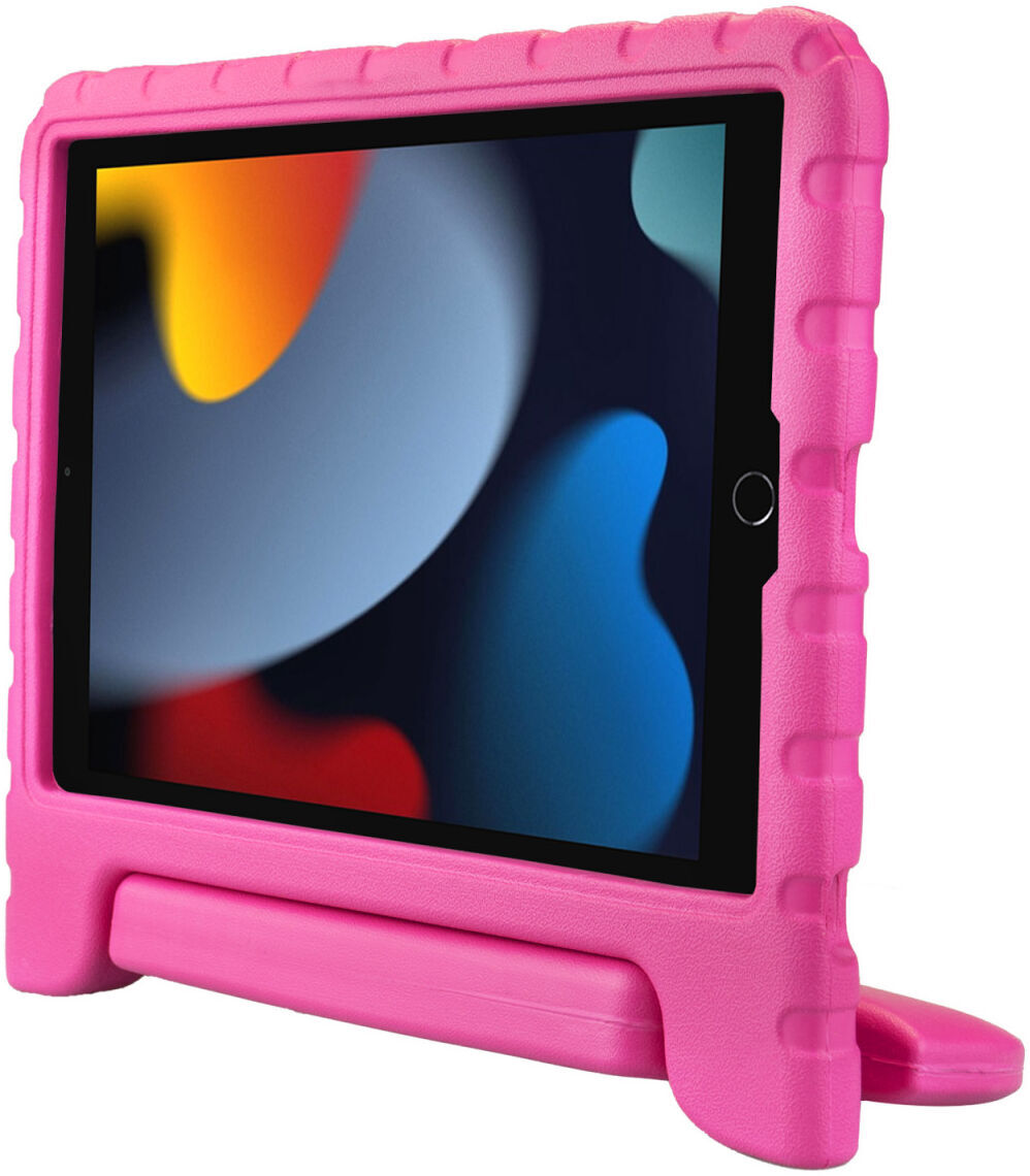 HappyCase iPad 10.2 2019/2020/2021 Kinder Tablethoes Handvat Roze afbeelding 8