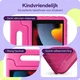 HappyCase iPad 10.2 2019/2020/2021 Kinder Tablethoes Handvat Roze afbeelding 4