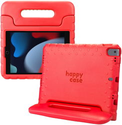 HappyCase iPad 10.2 2019/2020/2021 Kinder Tablethoes Handvat Rood afbeelding