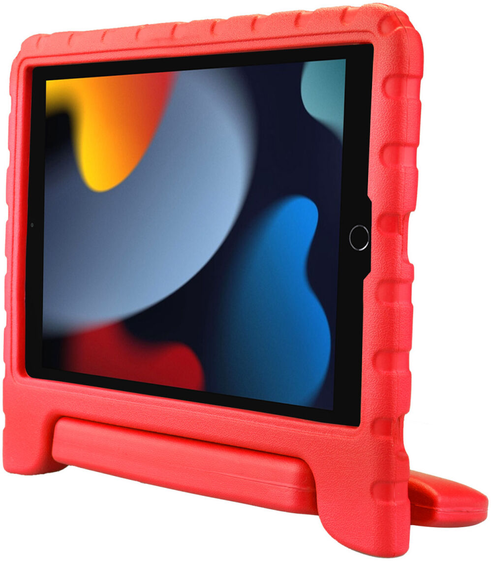 HappyCase iPad 10.2 2019/2020/2021 Kinder Tablethoes Handvat Rood afbeelding 4