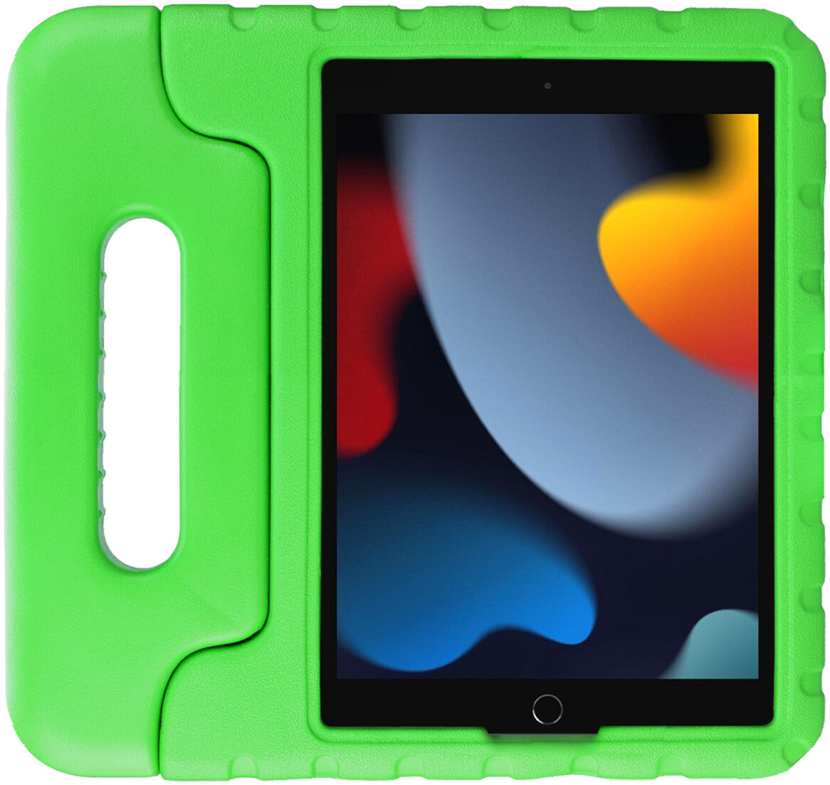 HappyCase iPad 10.2 2019/2020/2021 Kinder Tablethoes Handvat Groen afbeelding 2