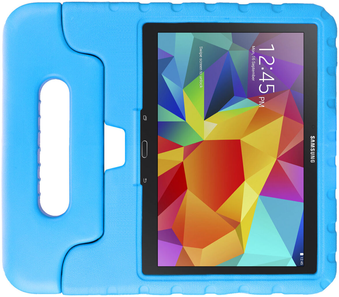 HappyCase Samsung Galaxy Tab 4 10.1 Kinder Tablethoes Handvat Blauw afbeelding 2