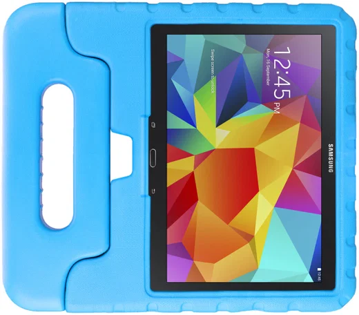HappyCase Samsung Galaxy Tab 4 10.1 Kinder Tablethoes Handvat Blauw afbeelding 2