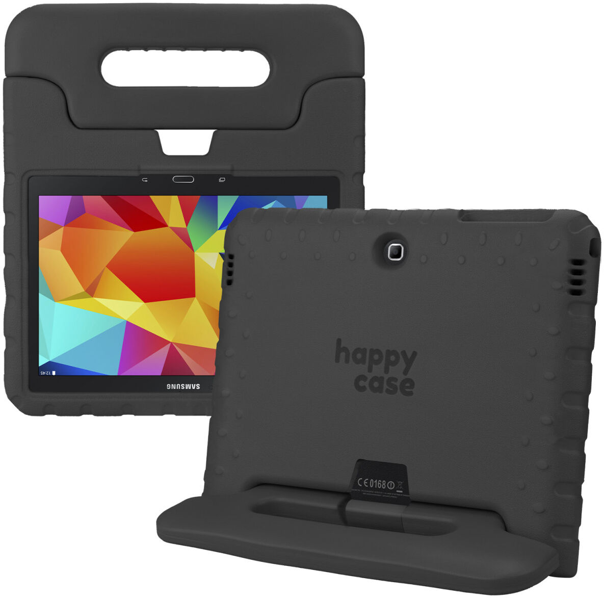 HappyCase Samsung Galaxy Tab 4 10.1 Kinder Tablethoes Handvat Zwart afbeelding 1