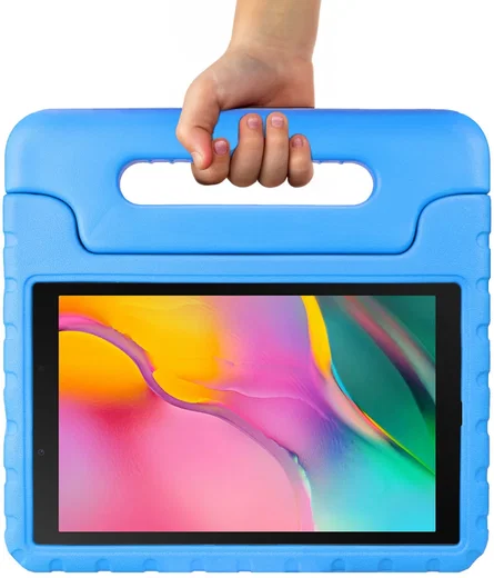 HappyCase Samsung Tab A7 2020/2022 Kinder Tablethoes Handvat Blauw afbeelding 5