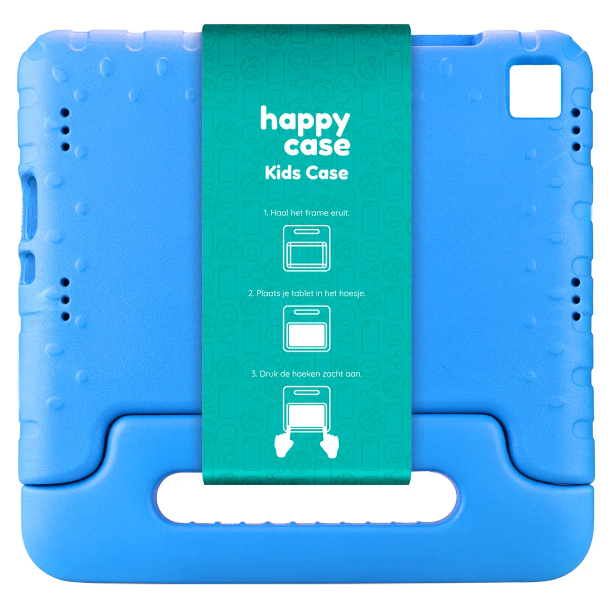 HappyCase Samsung Tab A7 2020/2022 Kinder Tablethoes Handvat Blauw afbeelding 6