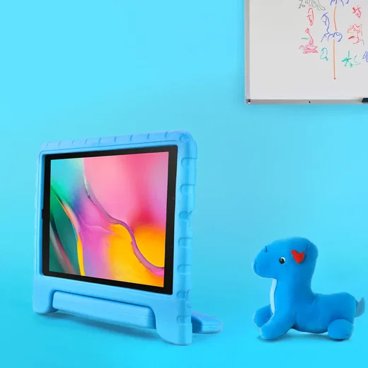 HappyCase Samsung Tab A7 2020/2022 Kinder Tablethoes Handvat Blauw afbeelding 7