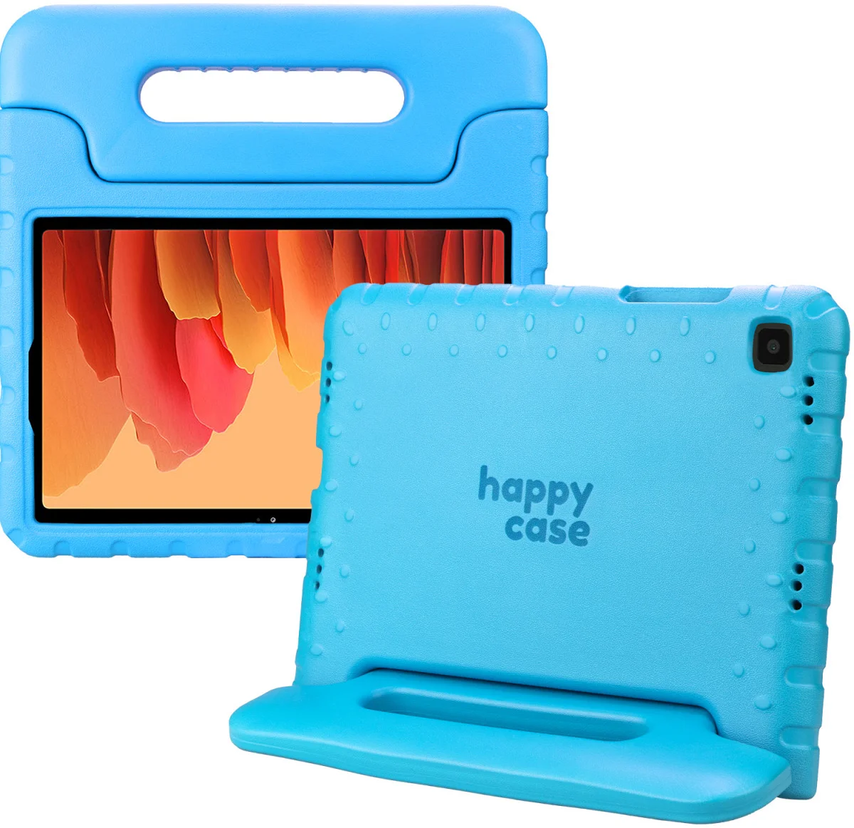 HappyCase Samsung Tab A7 2020/2022 Kinder Tablethoes Handvat Blauw afbeelding 1