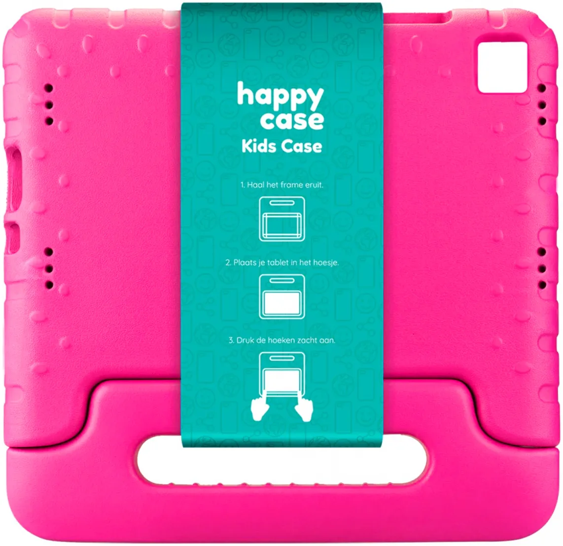 HappyCase Samsung Tab A7 2020/2022 Kinder Tablethoes Handvat Roze afbeelding 6